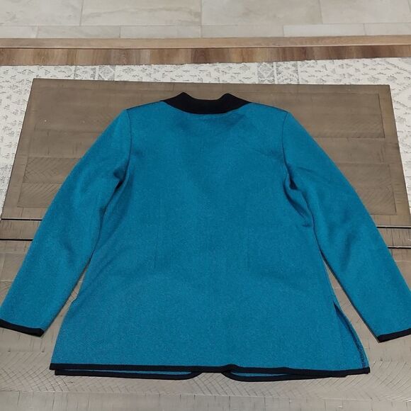 Exclusively Misook Teal Blazer Sz M - Picture 3 of 10